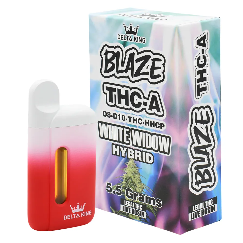 BLAZE THCA Disposable Vape Pen 5500mg White Widow | Hybrid: White Widow