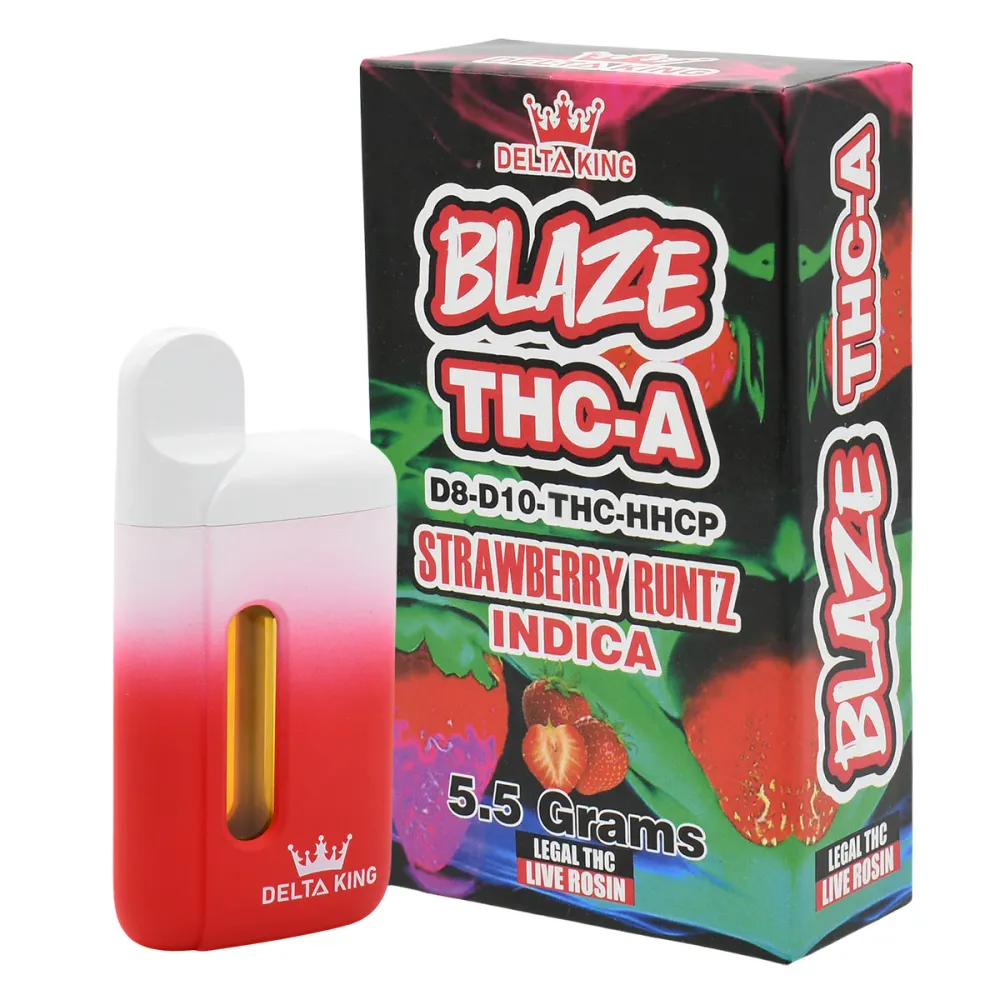 BLAZE THCA Disposable Vape Pen 5500mg Stawberry Runtz