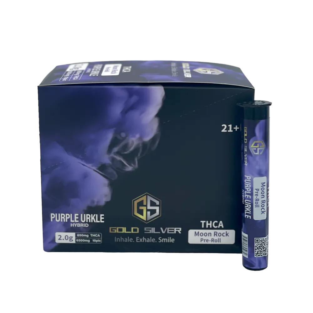 Gold Silver THC-A Moonrock 2g - Purple Urkel- Bundle of 4