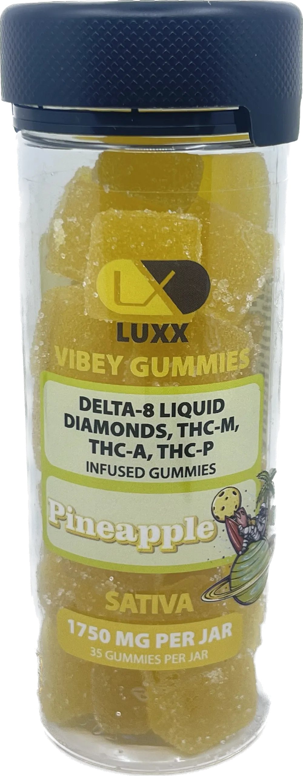 Luxx Vibey Gummies 1750mg -Pineapple