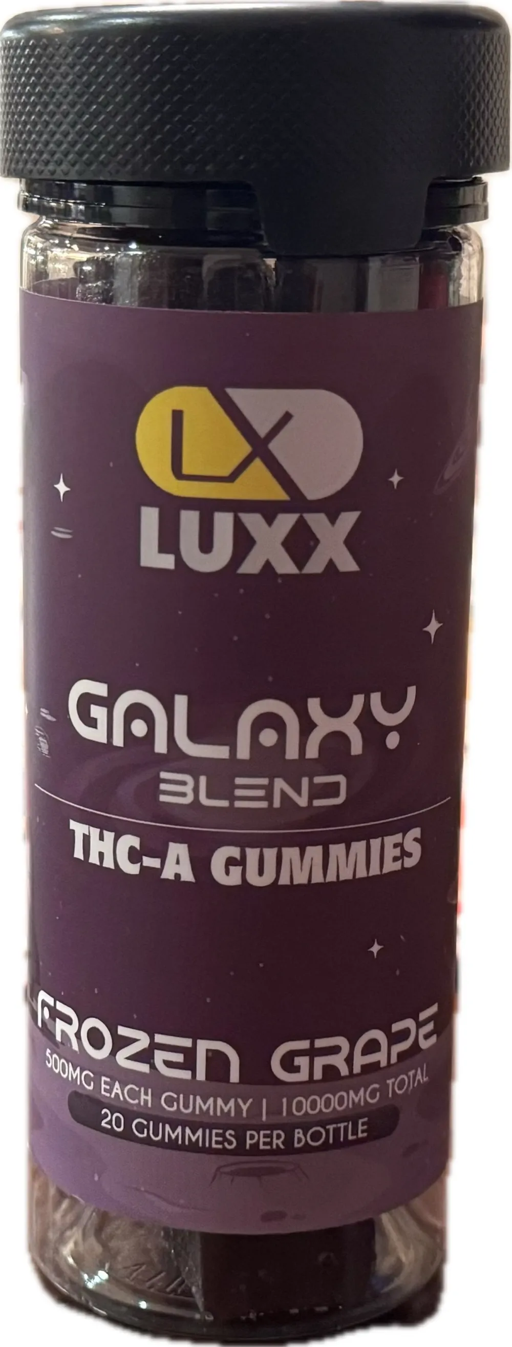 Product image 1 of 1 for Luxx Galaxy Blend THCA Gummies 10000mg - Frozen Grape