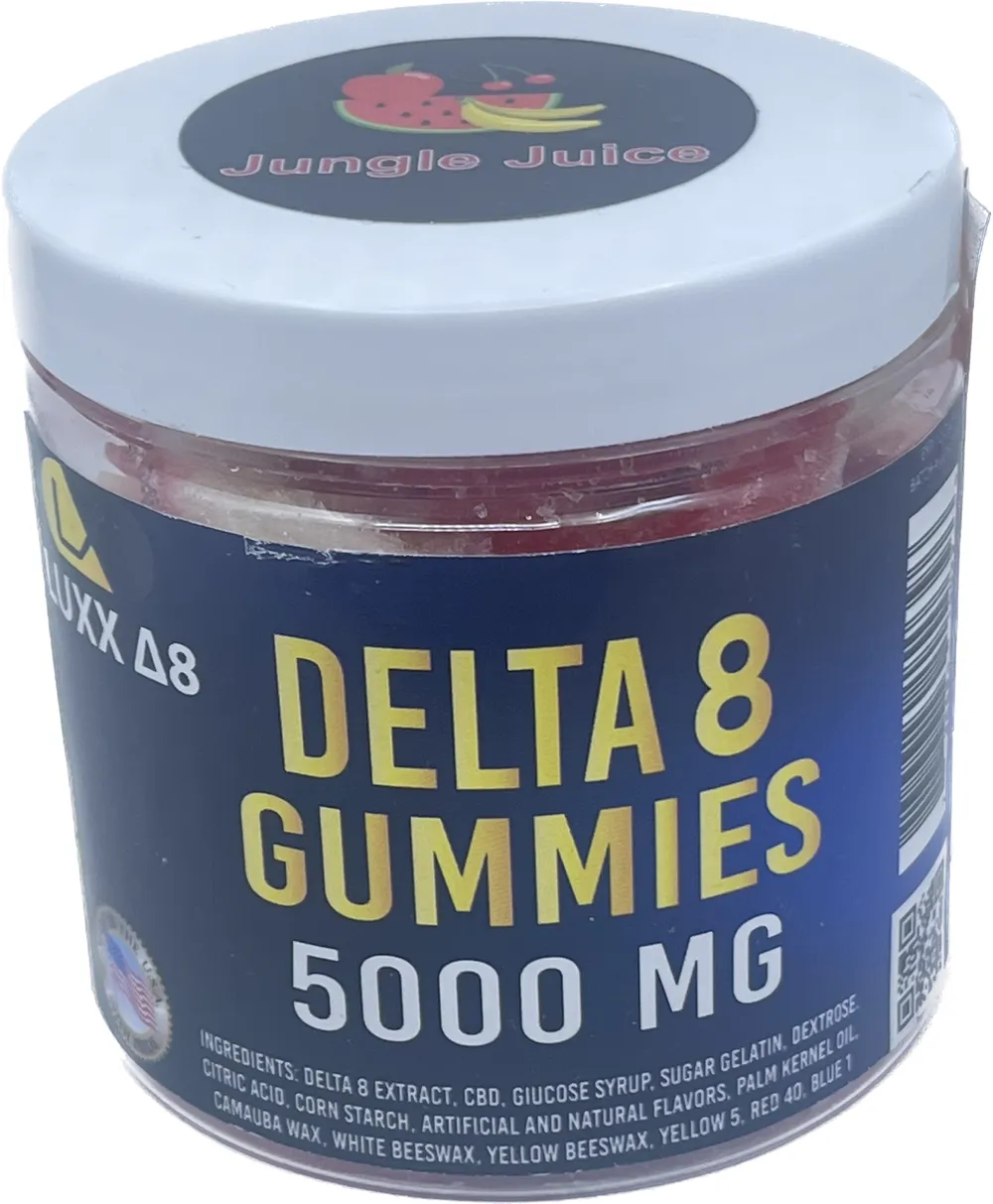 Luxx Delta 8 Gummies 5000mg Jungle Juice | 5000mg: Jungle Juice