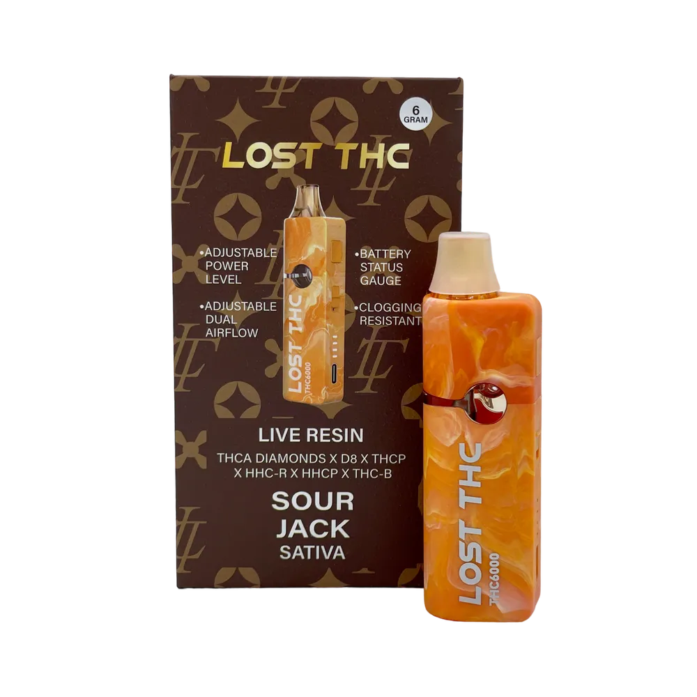 Lost THC 6 gram Disposable - Sour Jack-On Sale! | 6g Sativa: Sour Jack