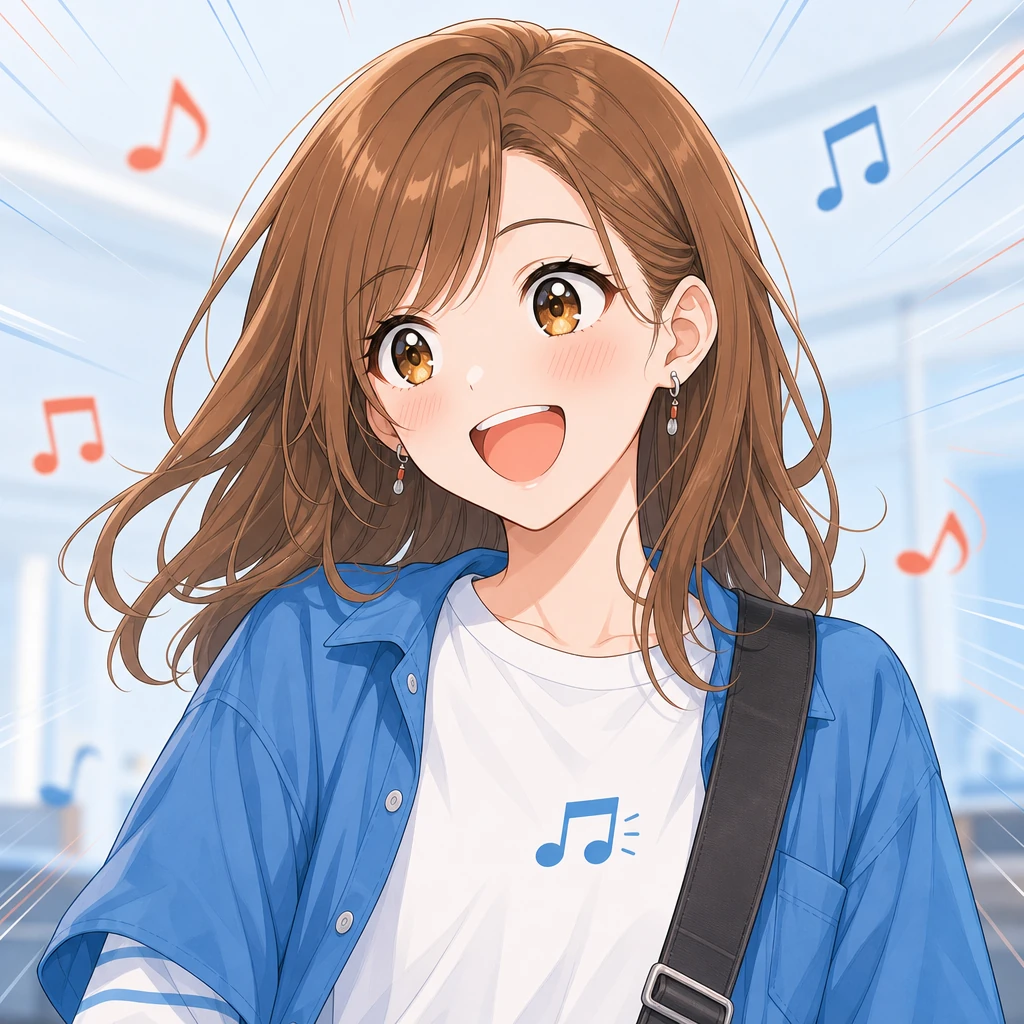 スタジオで音が合った瞬間、驚いたように笑う奏