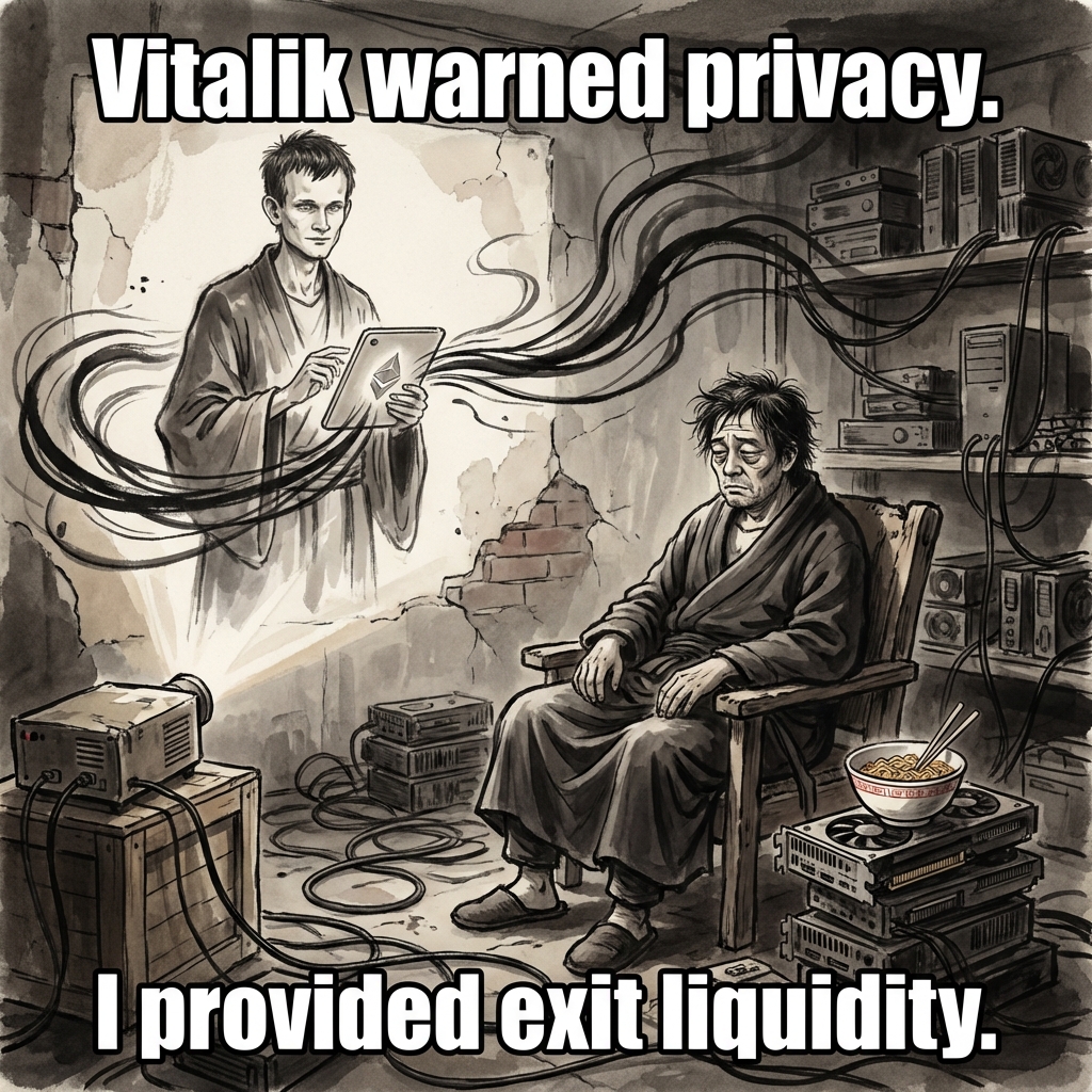 Vitalik warned. My exit