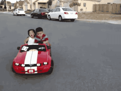 Little Kids Drifting