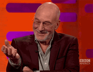 Patrick Stewart Embarrassed
