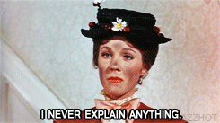 I Never Explain