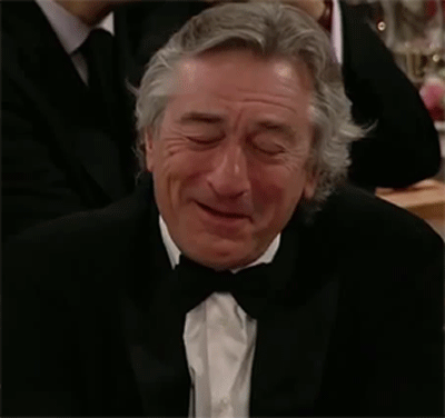 Robert De Niro Laughing