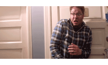 Seth Rogan Freaking Out