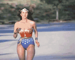 Wonder Woman Running