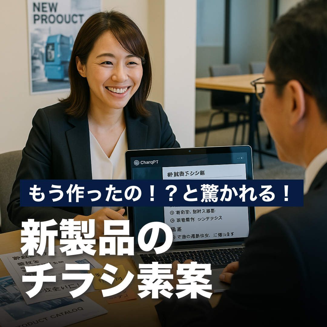 もう作ったの！？と驚かれる！新製品のチラシ素案