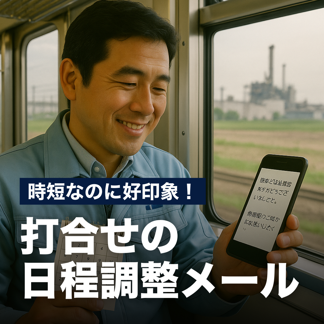 時短なのに好印象！打合せ日程調整メール