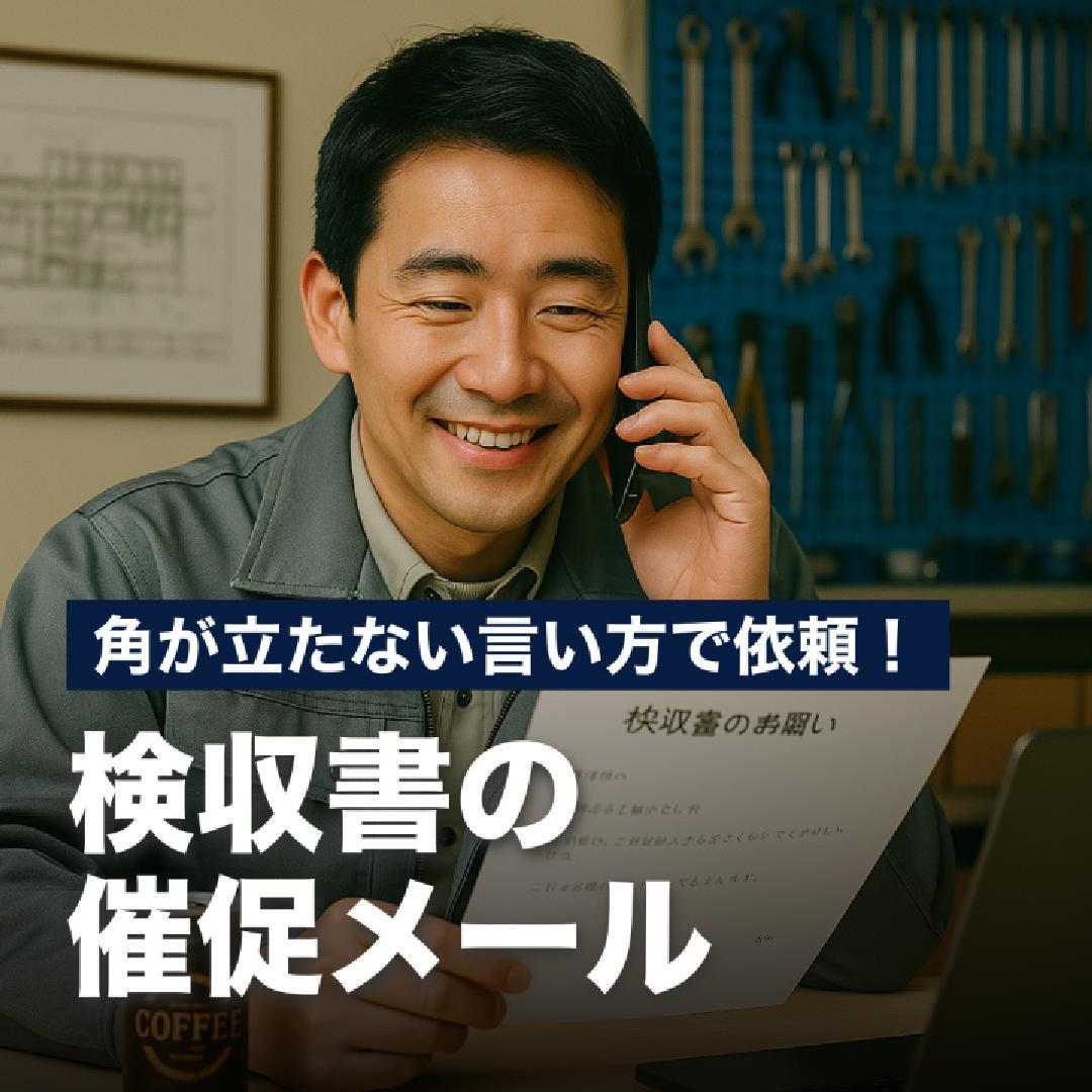 角が立たない言い方で依頼！検収書の催促メール