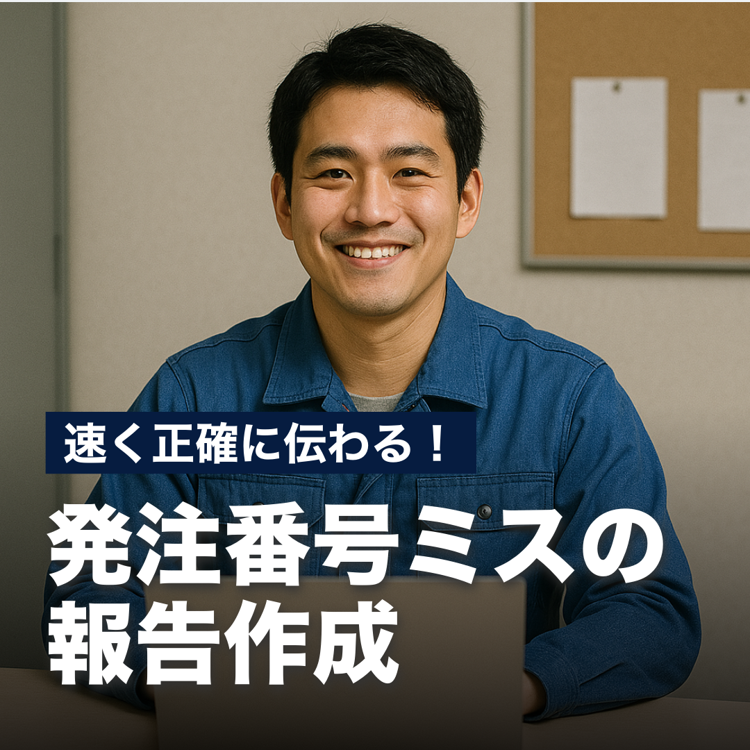 速く正確に伝わる！発注番号ミスの報告作成