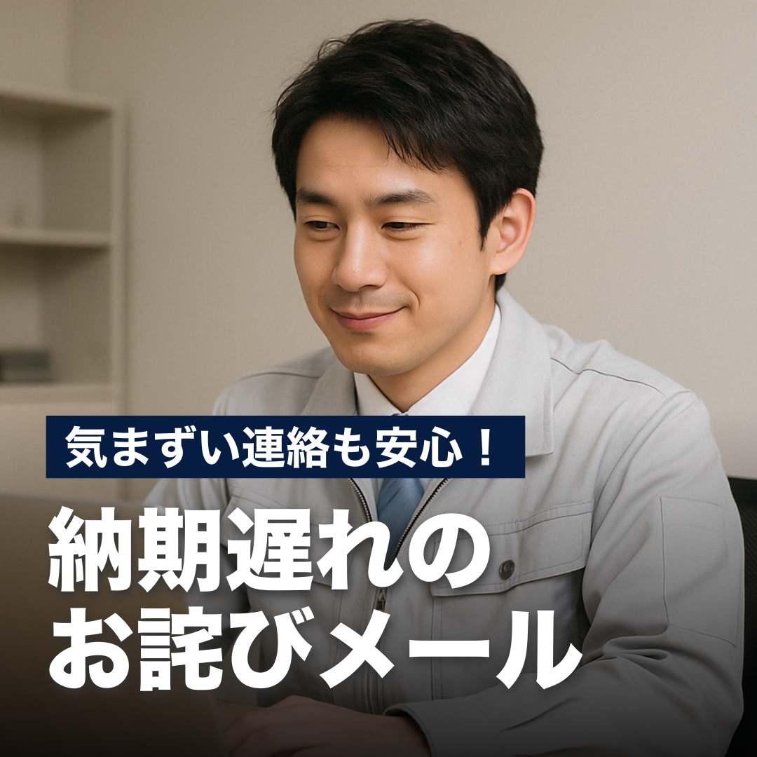 気まずい連絡も安心！納期遅れのお詫びメール