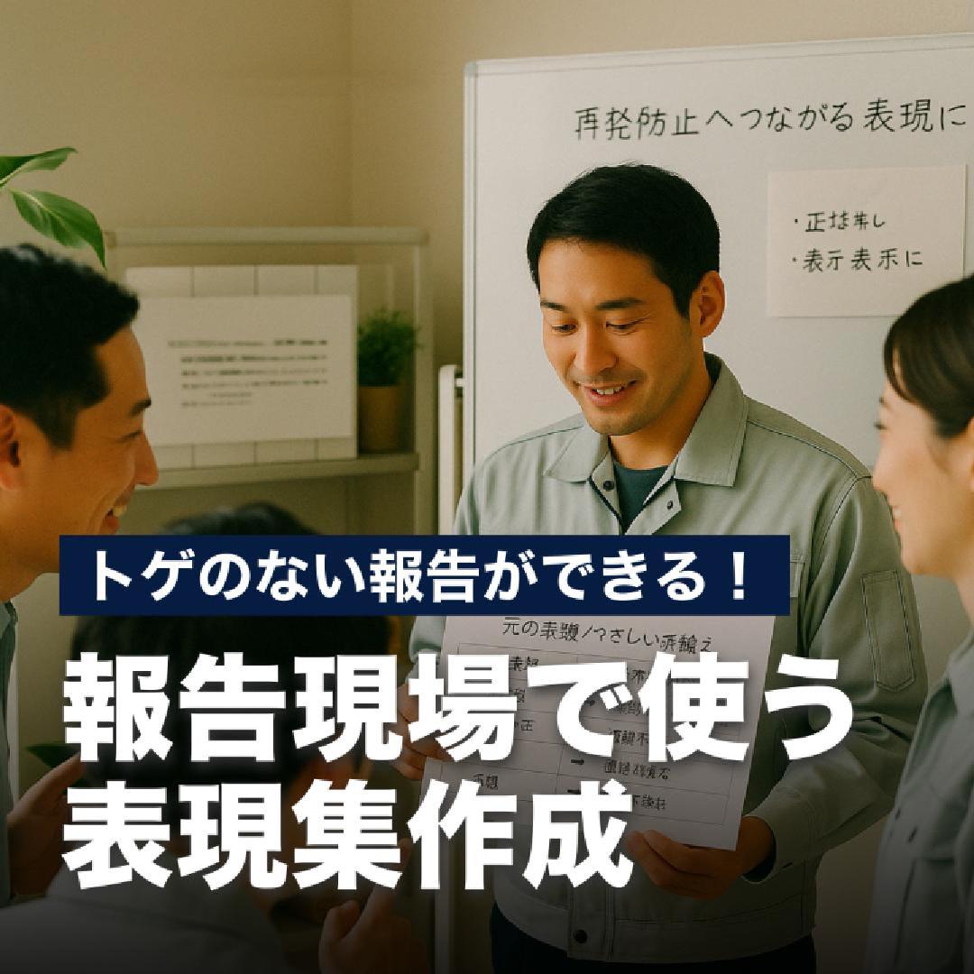 トゲのない報告ができる！報告現場で使う表現集作成