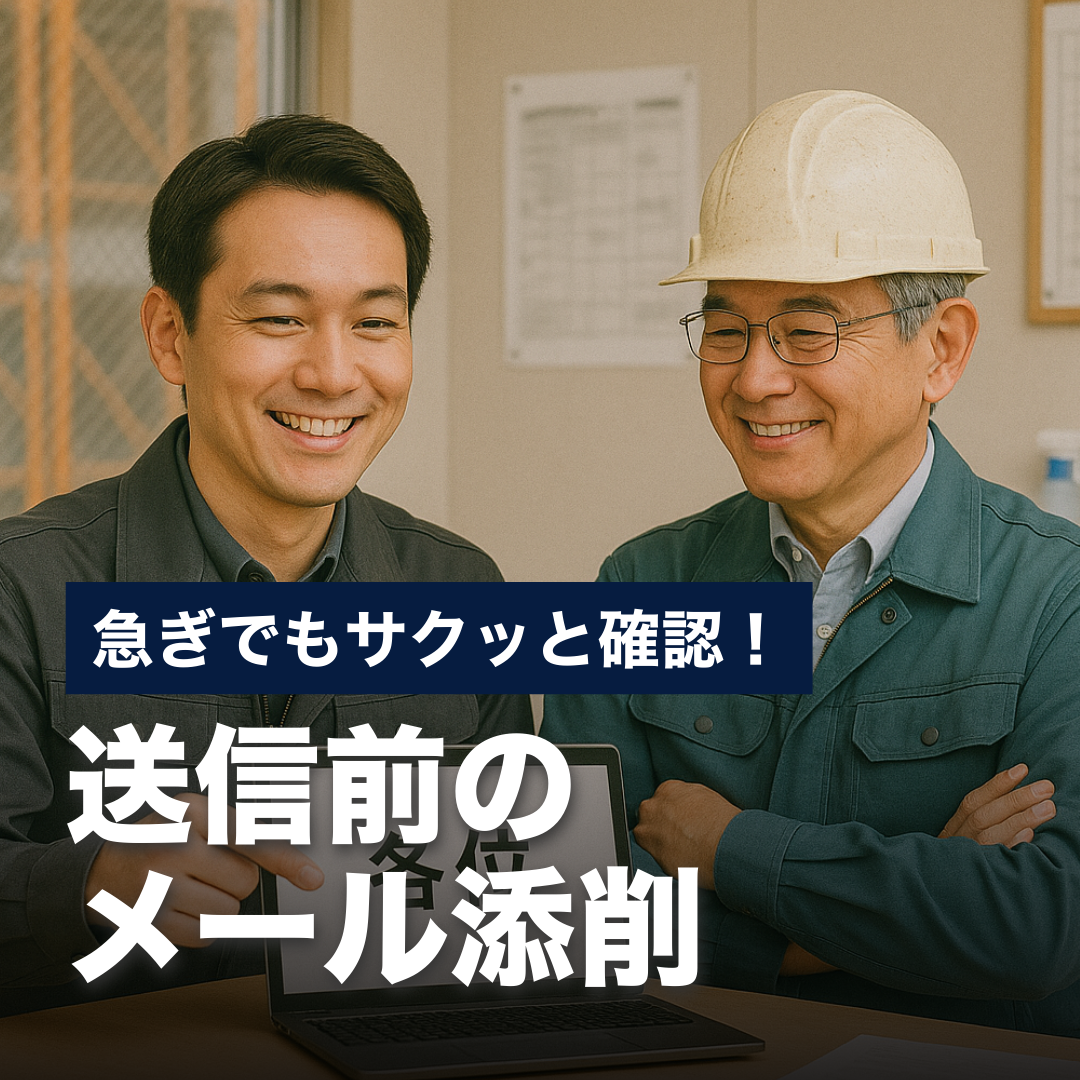 急ぎでもサクッと確認！送信前のメール添削