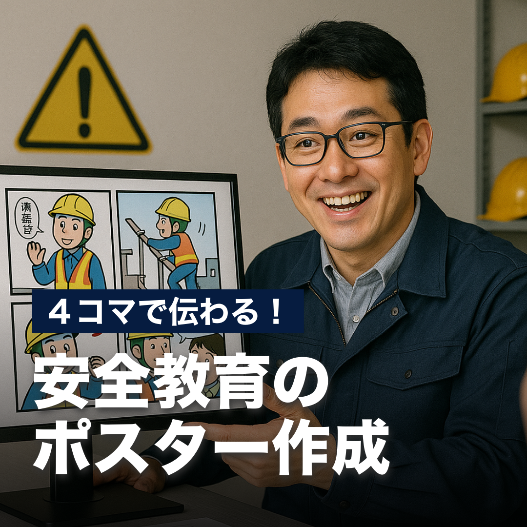 ４コマで伝わる！安全教育のポスター作成