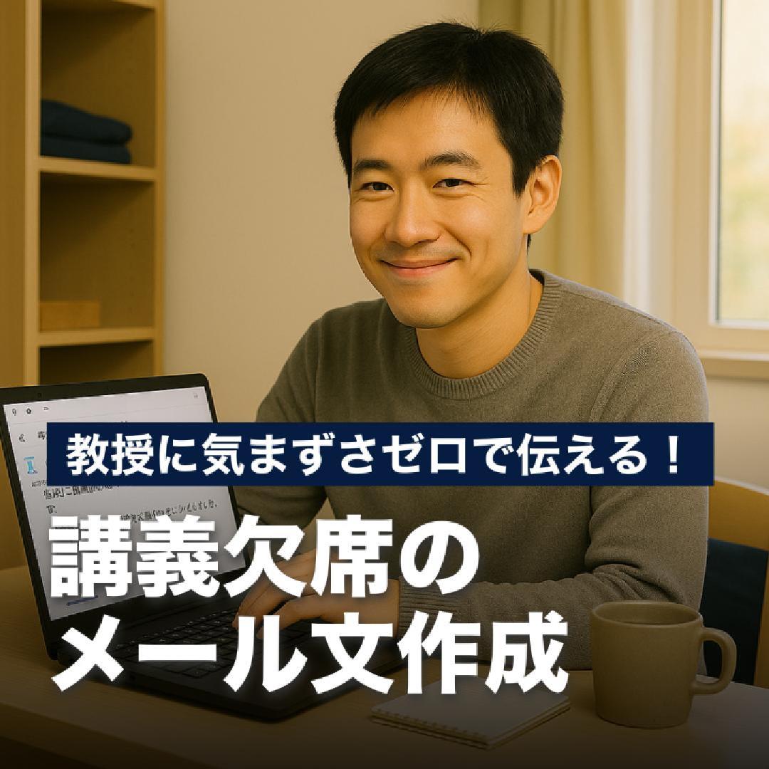 教授に気まずさゼロで伝える！講義欠席のメール作成
