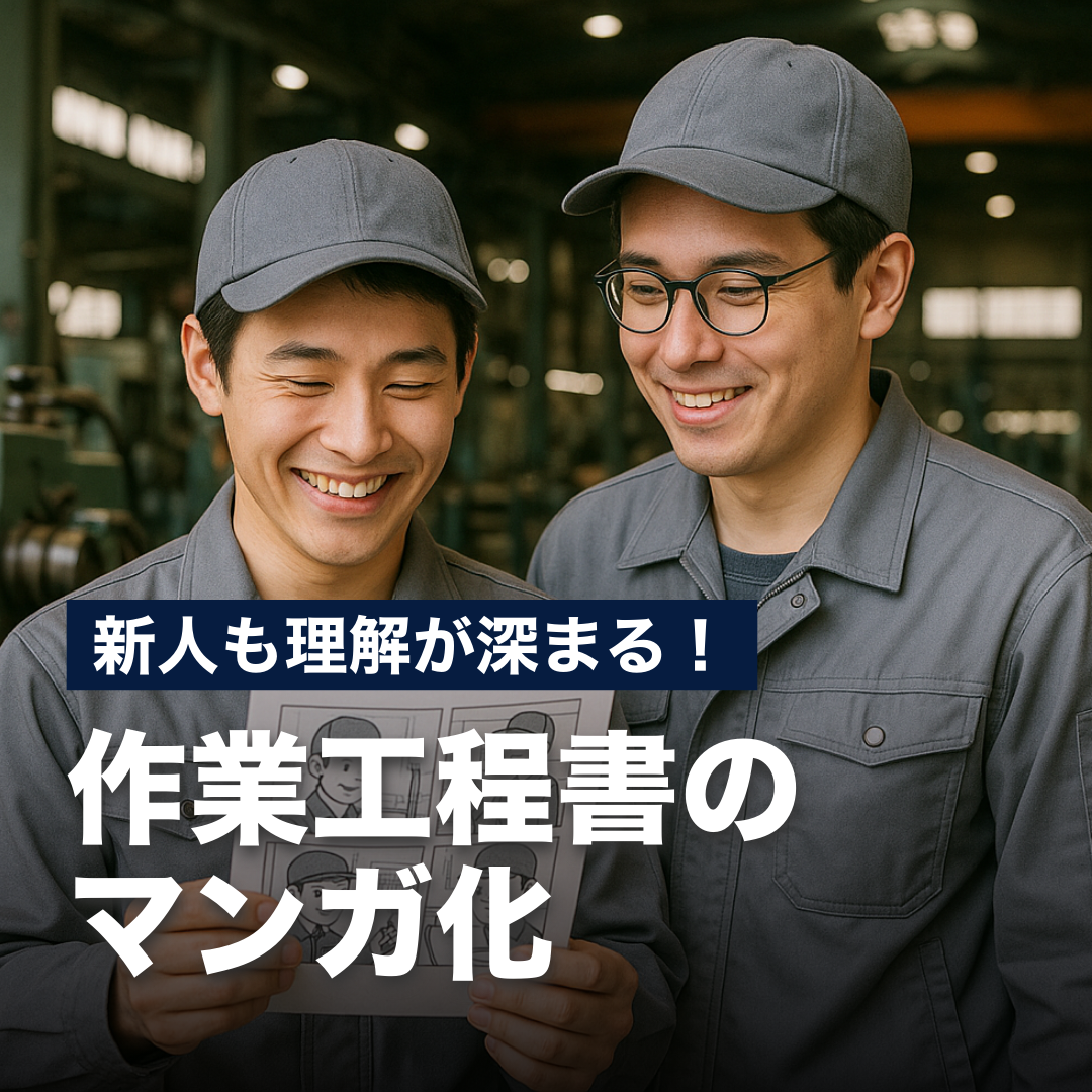 新人も理解が深まる！作業工程書のマンガ化