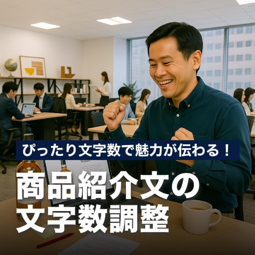 ぴったり文字数で魅力が伝わる！商品紹介文の文字数調整