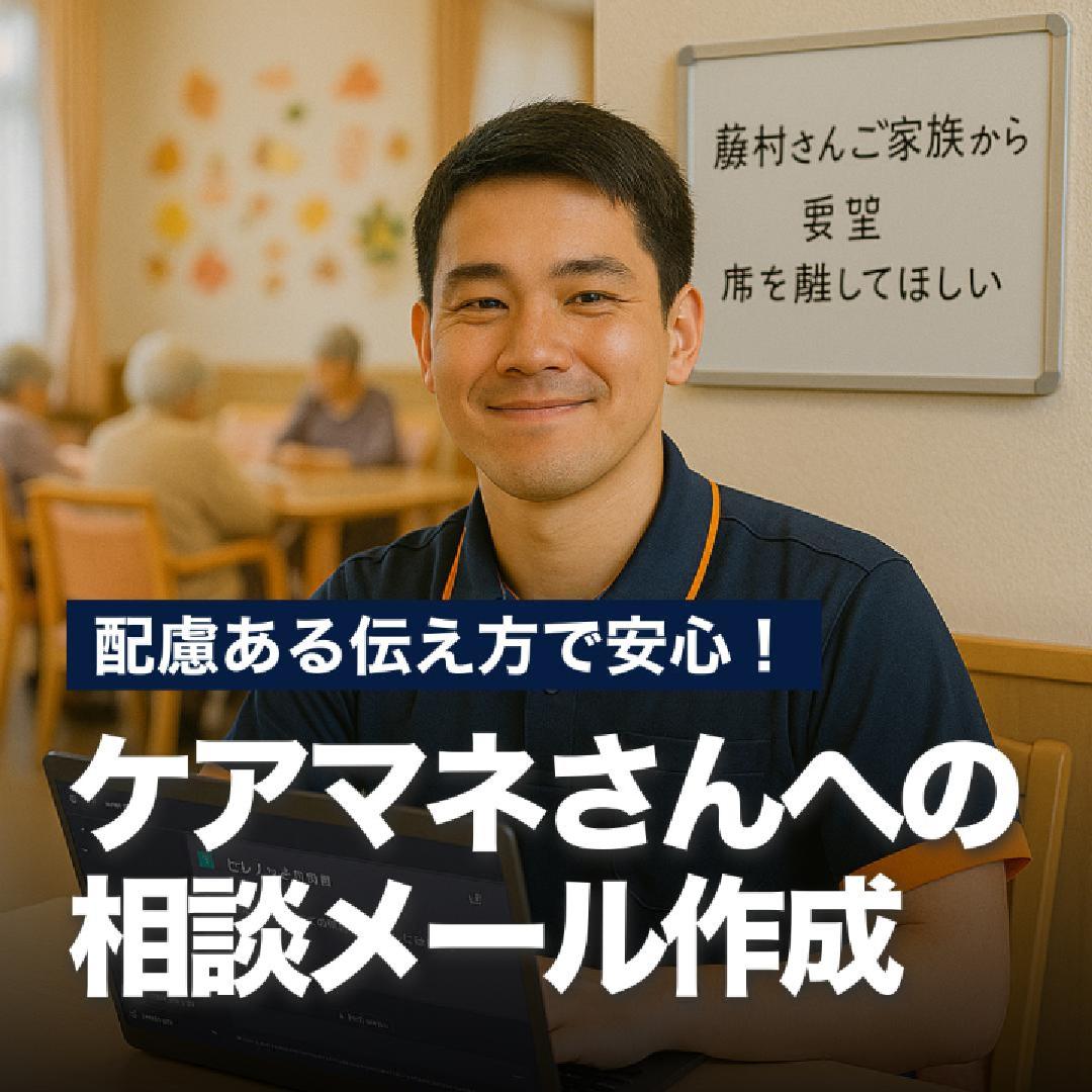 配慮ある伝え方で安心！ケアマネさんへの相談メール作成