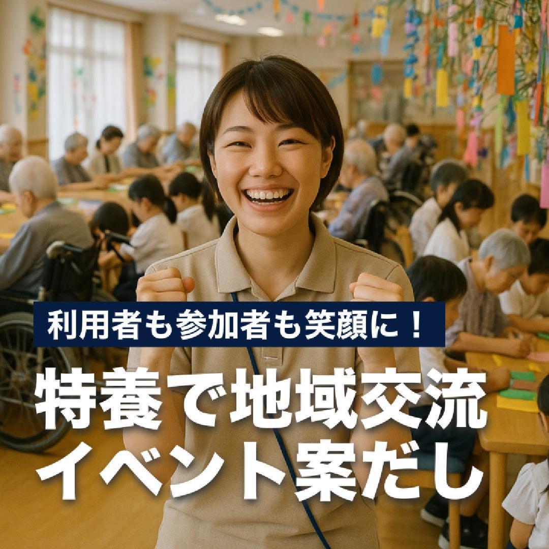 利用者も参加者も笑顔に！特養で地域交流イベント案だし