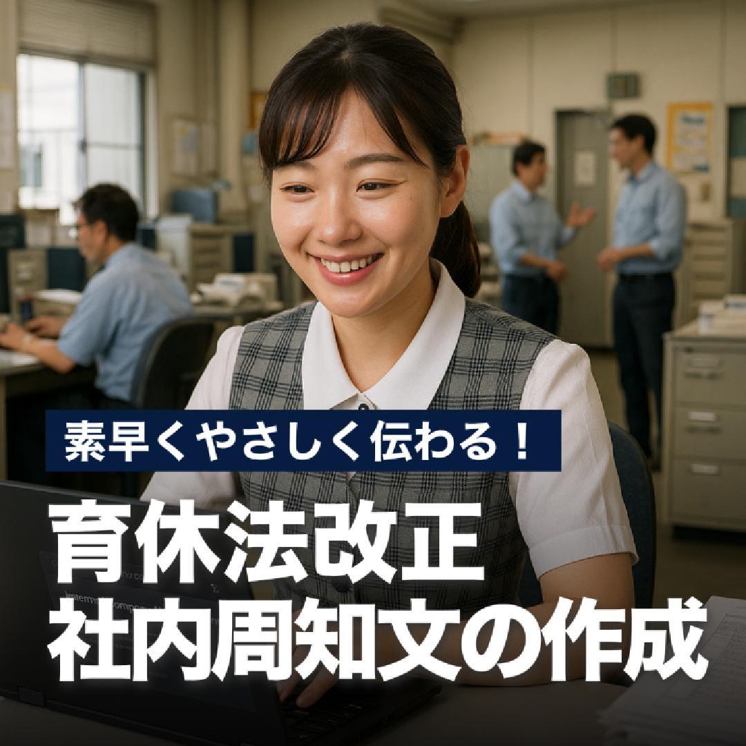 素早くやさしく伝わる！育休法改正社内通知文の作成