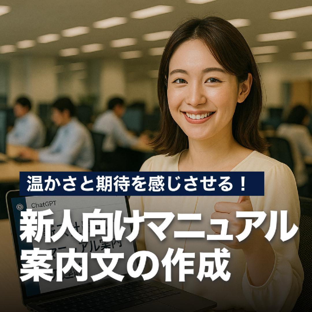 温かさと期待感を感じさせる！新人向けマニュアル案内文の作成