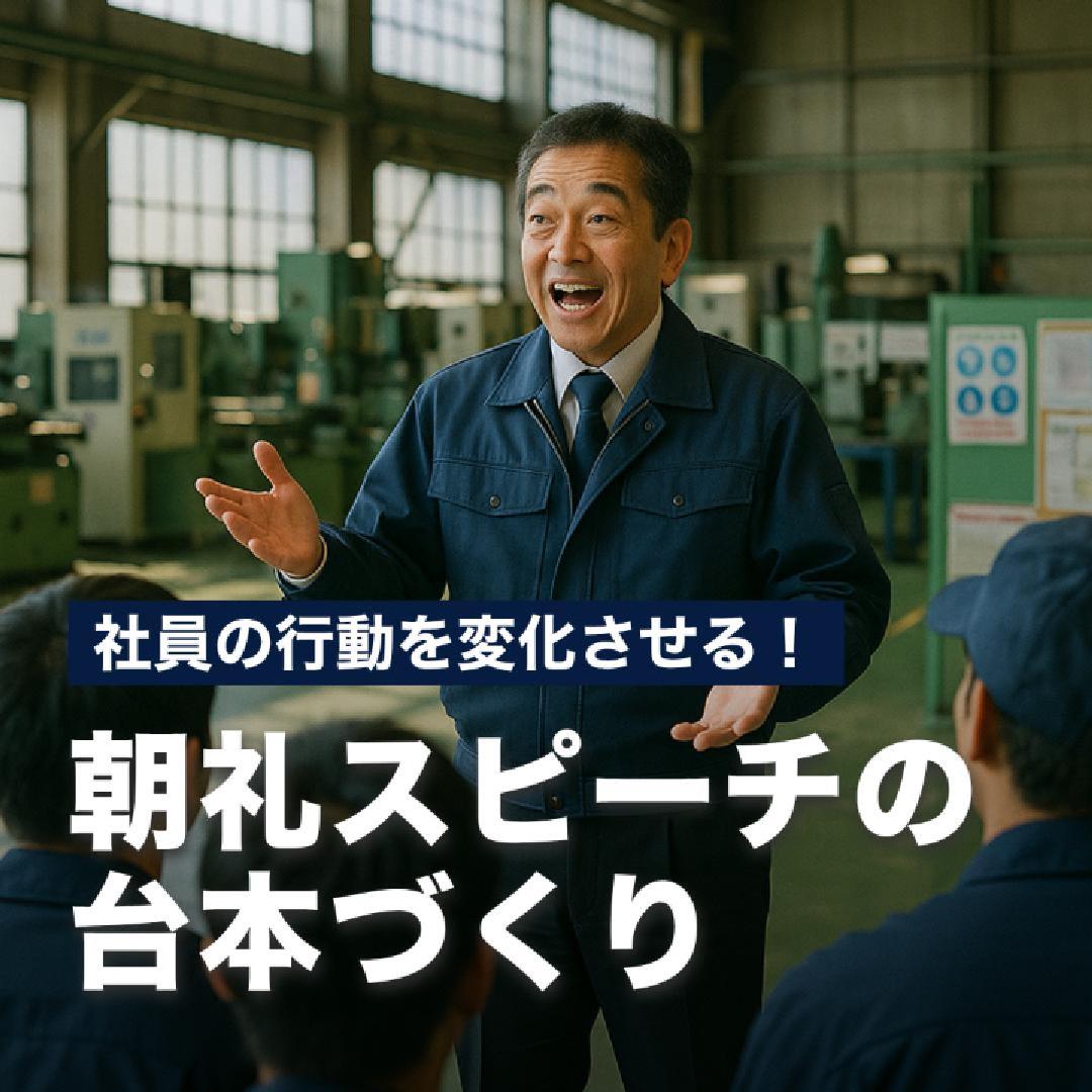 社員の行動を変化させる！朝礼スピーチの台本づくり