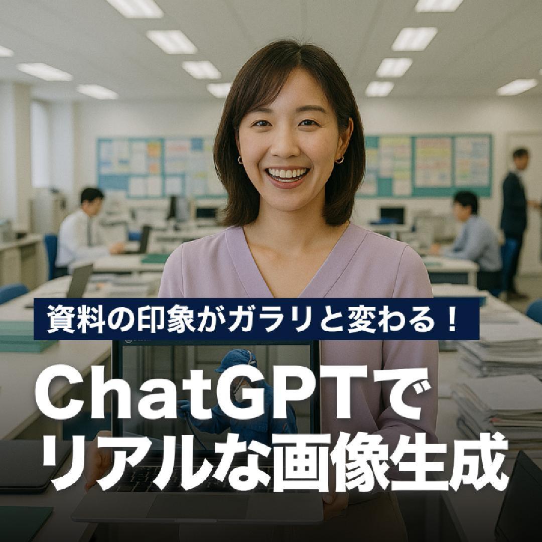 資料の印象がガラリと変わる！ChatGPTでリアルな画像生成