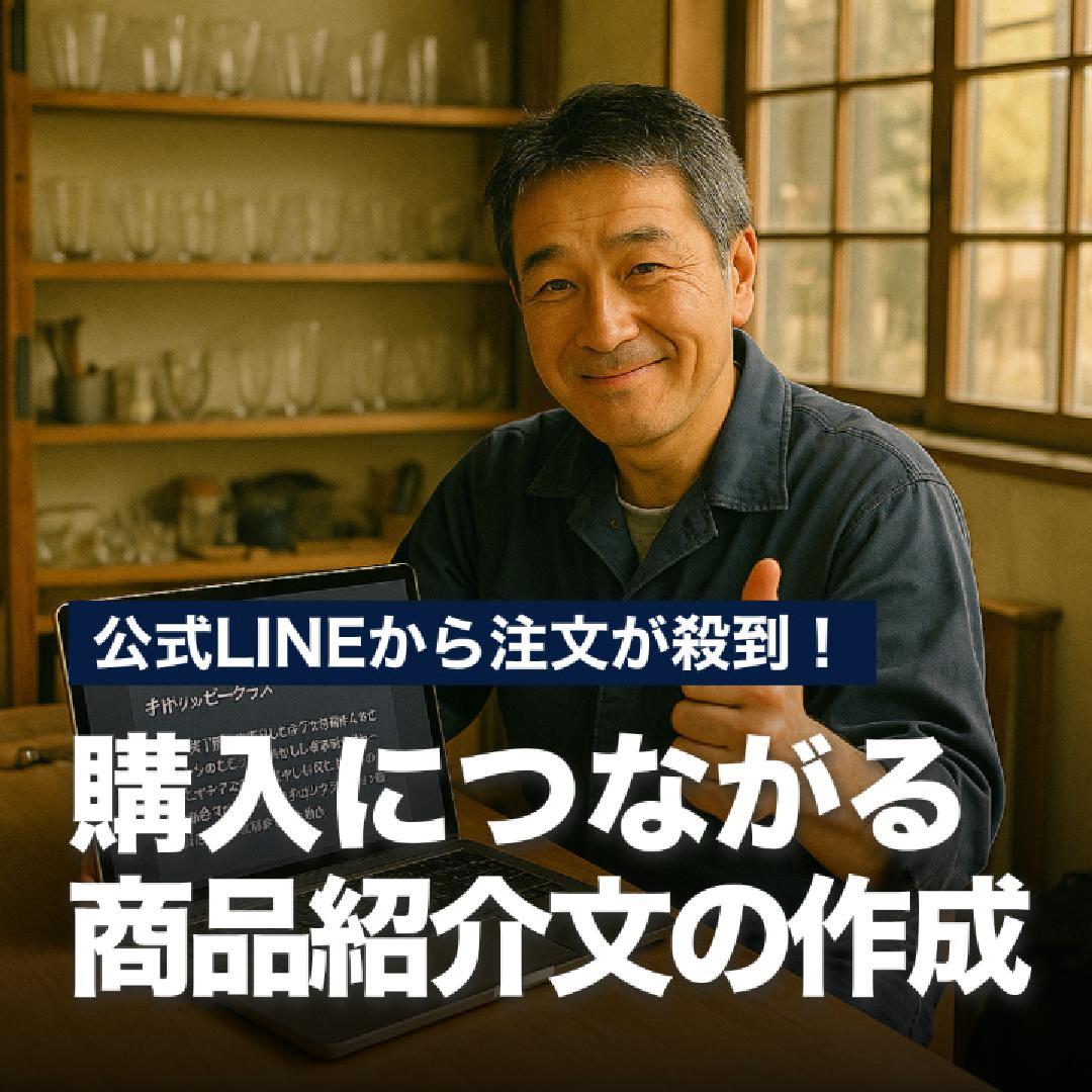 公式LINEから注文が殺到！購入につながる商品紹介文の作成