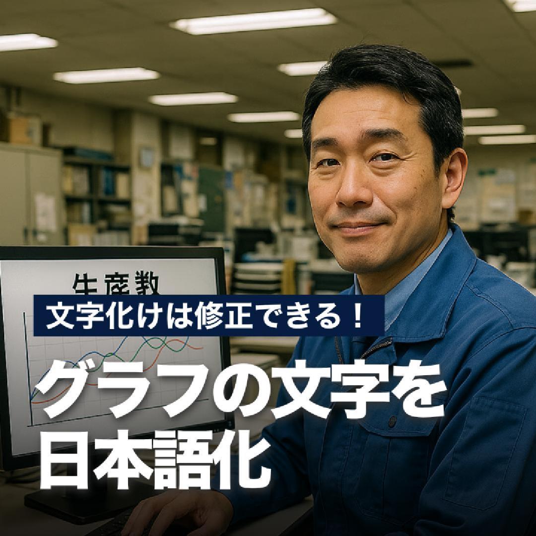 文字化けは修正できる！グラフの文字を日本語化