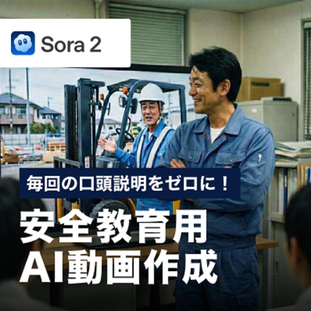 毎回の口頭説明をゼロに！安全教育用動画作成