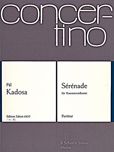 Sérénade: op. 65. chamber orchestra. Partition.
