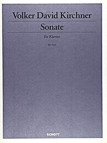 SCHOTT KIRCHNER VOLKER DAVID - SONATA - PIANO Partition classique Piano - instrument à clavier Piano