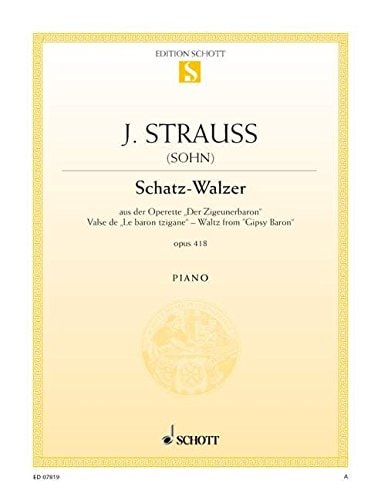 Schatz-Walzer, Opus 418: Piano