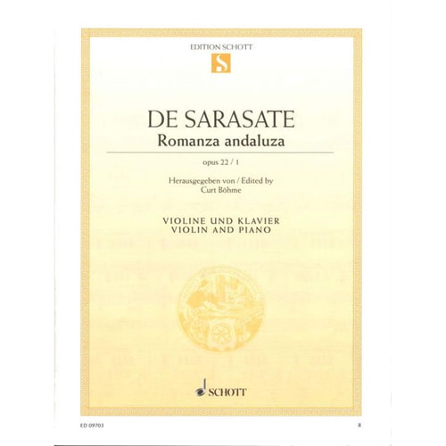 Romanza andaluza: op. 22/1. violin and piano.