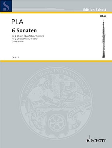 Six Sonatas: 2 oboes (flutes, violins). Partition d'exécution.