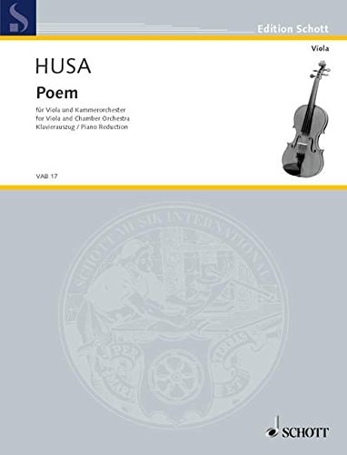 Poème: viola and chamber orchestra. Réduction pour piano avec partie soliste.