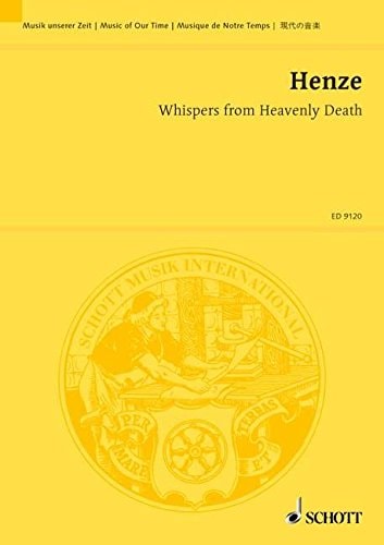 Whispers from Heavenly Death: Cantata for high voice and piano (or eight instrumentalists). high voice and 8 instrumentalisten. haute. Partition d'étude.