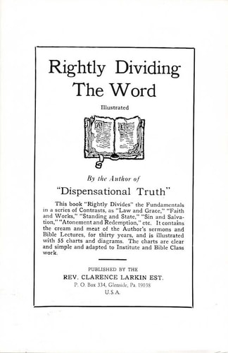 Rightly Dividing the Word