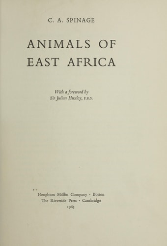 Animals of East Africa