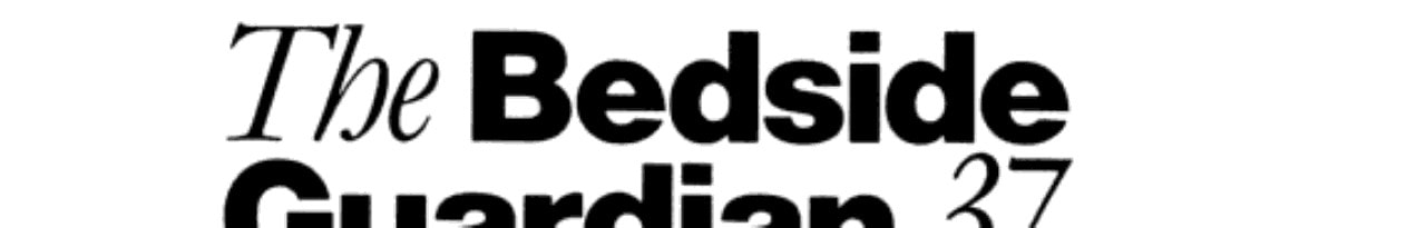 The Bedside Guardian 37: A Selection from The Guardian 1987-88