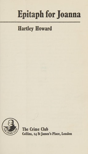 Epitaph for Joanna