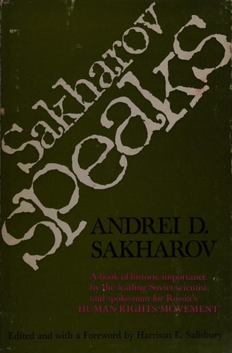 Sakharov Speaks