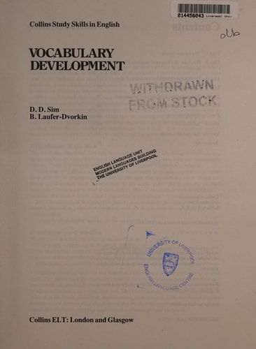 Vocabulary Development (Collins Study Skills in English)