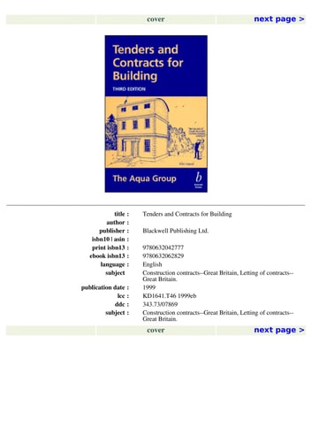 Tenders Contracts for Building