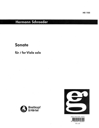 Schroeder: Sonata for viola solo